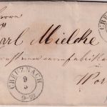 NDP - 1 Gr. dst. Brief K2 Creuznach - Worms 1868 - mit Inhalt