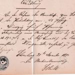 Bayern - K.Bayer.Postexpedition Ebernburg Dienstsiegel Auszahlungsquittung 1887