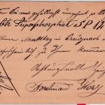 DR - Sobernheim 1/10 Ra2 1/2 Gr. Brustschild Ganzsache n. Creuznach (1874)