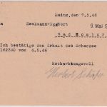 FZ/OPD Neustadt - 12/6 Pfg. Ganzsache Behelfsausgabe Mainz - Bad Homburg 1946