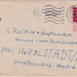 BRD - Oberkirn ü. Kirn aptierter Landpost-L2 Brief n. Ingolstadt 1960