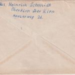 BRD - Oberkirn ü. Kirn aptierter Landpost-L2 Brief n. Ingolstadt 1960