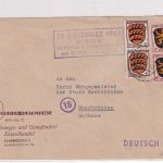 FZ/Allg. - Saarbrücken 1946 Nebenstpl. "22. Decembre 1946 Visite..." Ortsbrief