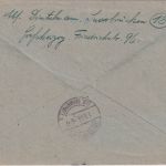 Saar - Saarbrücken 10 (St. Johann) Gebühr bezahlt Ra1 Einschreibebrief 1946