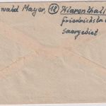 Saar - Klarenthal (Saar) 1947 Taxe percue Ra2 Brief n. FRANKREICH