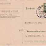 BRD - Brebach-Fechingen ü. Saarbrücken 2 apt. Poststelle I Ganzsache 1963