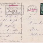 Saarland - Saarbrücken AH-Straße mit "Fest"-Beflaggung sw-Foto-AK gelaufen 1935