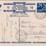 Schweiz - Bundesfeier 1929 Luftpost-Ganzsache Zürich - Berikon 1.8.29