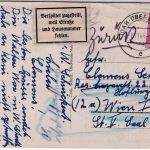 DR - Idar-Oberstein 6.11.44 Karte n. Wien - Retourzettel