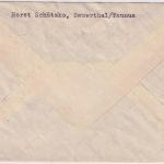 BRD - (16) Sauerthal ü. Rüdesheim (Rhein) Landpost-Ra2 Brief n. Gotha 1957