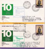Vatikan - Lufthansa-Erstflug München-Budapest-München Zuleitungspost 1977