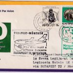 Zypern/Griech. - Lufthansa Erstflug Budapest München Zuleitungspost 1977
