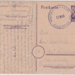 All.Bes./Berlin-Brandenburg - 6 Pfg. Bär Ganzsache Berlin-Steglitz 31.12.45