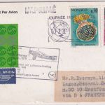 Monaco - Lufthansa Erstflug Frankfurt a/M - Lagos Zuleitungspost 1976