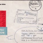 Belgien - Lufthansa Erstflug Frankfurt a/M - Lagos Zuleitungspost 1976
