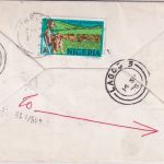 Belgien - Lufthansa Erstflug Frankfurt a/M - Lagos Zuleitungspost 1976