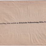 DR - Köln 1933 15 Pfg. AFS "Kölnische Volkszeitung" Streifband n. Burgsteinfurt
