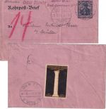 DR - 30 Pfg. Germania Ganzsache Rohrpostbrief Berlin N57 1912 - Vignette