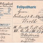 DR - K.D.Feldpoststation Nr. 172 (Feldpolizeistelle Szadow) Feldpostkarte 1916