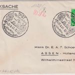 DR - Imst Tirol Schemenlauf 1941 Handwerbestempel Drucksache n. HOLLAND