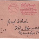 DR - Rübeland (Harz) 1939 3 Pfg. AFS "Höhlenfotographie" Drucksache n. Köln