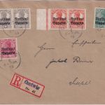 Bayern - Germania/Freistaat "Pfalzausgabe" Einschreibebrief Contwig 2.6.19