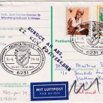 BRD/Postsperre - Sulzbach 1979 Luftpostkarte n. IRRLAND Poststreik