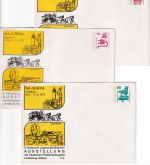 BRD - 30/40/50 Pfg. UV Privatganzsachen-Umschläge Najubria Eschborn 1976