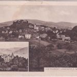 Hessen - Lindenfels i. Odenwald sw-Mehrbild-AK Ort/Villa gelaufen 1918