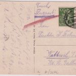DR-Infla - 2 M. Posthorn u.a. Luftpostkarte i.d. SCHWEIZ 1922