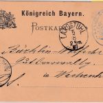 Bayern - Landstuhl 1887 Regierungssache (Forstamt)/Karte n. Wachenheim