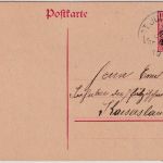 Bayern - 10 Pfg Germania/Freistaat Ganzsache St. Julian - Kaiserslautern 18.6.19