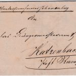 Bayern - Schönenbach (1878) K1 Dienstbrief n. Katzenbach Post Ramstein