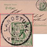 Bayern - Landstuhl 10. MAI 06 Reserve-K2 5 Pfg. ganzsache n. Mannheim