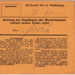 Bayern - 60+30 Pfg. Ludwig Paketkarte Jettenbach - Kaiserslautern 1917