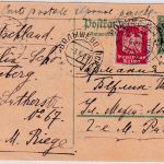 DR - 5 Pfg. Adler Ganzsache+Zusatz A-Teil Wolyshewo (UdSSR) - Berlin 1925