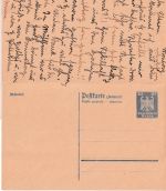 DR - 20/20 Pfg. Adler Antwortganzsache n. ITALIEN Essen - Plan 1925