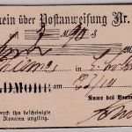 Bayern - Waldmohr L1 kl. Aufgabeschein f. Postanweisung 1882