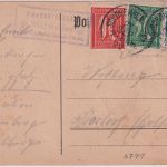DR - Dittweiler T. Altenkirchen Pfalz Posthilfstelle-Ra3 Karte n. Nortorf 1922