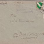 FZ/Allg. - 3x1 Pfg. Wappen Drucksache Hachenbach ü. Lauterecken 28.2.46