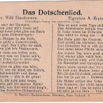 DR - "Das Dotschenlied" Humorkarte 1. Weltkrieg ungelaufen ca. 1917/18