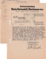 All.Bes. - Oberhausen 15.11.45 Anfrage Auslandshandel m. Briefmarken