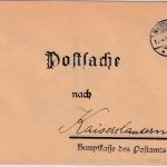 DR - Mannheim 1912 Postsache/Brief n. Kaiserslautern