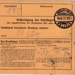 DR - 4x2 M. Germania u.a. Paketkarte Mannheim-Waldhof - Heuberg 1922