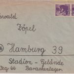 Berlin/Brandenburg - 2x6 Pfg Bären Brief Aushilfs-L2 Falkenberg (Mark) 23.JAN 46