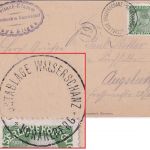 Österreich - Postablage Walserschanz Vorarlberg K1 o.Dat. Karte n. Augsburg