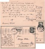 Bayern - 5/5 Pfg. Hupp Antwortganzsache Pirmasens - Stuttgart - Pirmasens 1914