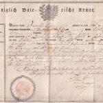 Bayern - Kgl. Bayer. Armee Abschiedsurkunde 3. Linien-Inf.Rgt. Augsburg 1814