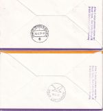 Färöer - Zuleitungspost LH-Erstflug Oslo FFM 1977 1xBrief/1xEinschreibebrief