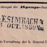 Bayern - KGE Simbach 1880 L2 Frachtbrief Kgl. Bayer. Staatseisenbahn